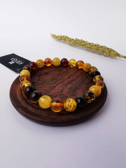 Bransoletka z bursztynu